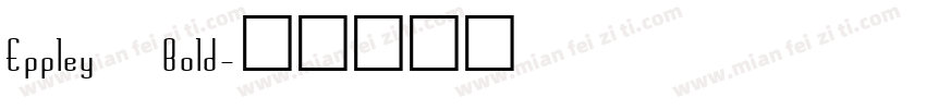 Eppley Bold字体转换
